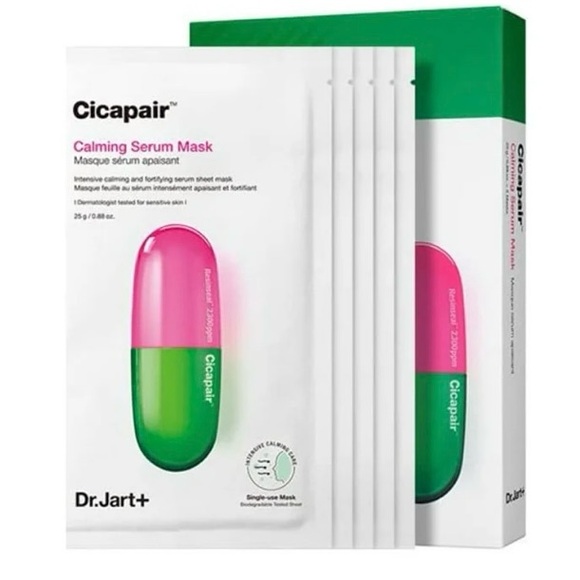 Cicapair Dr Jart+ Tiger Grass Calming Mask Box Set of 5 Masks (24g/ 0.84oz X 5 ) - Picture 1 of 6